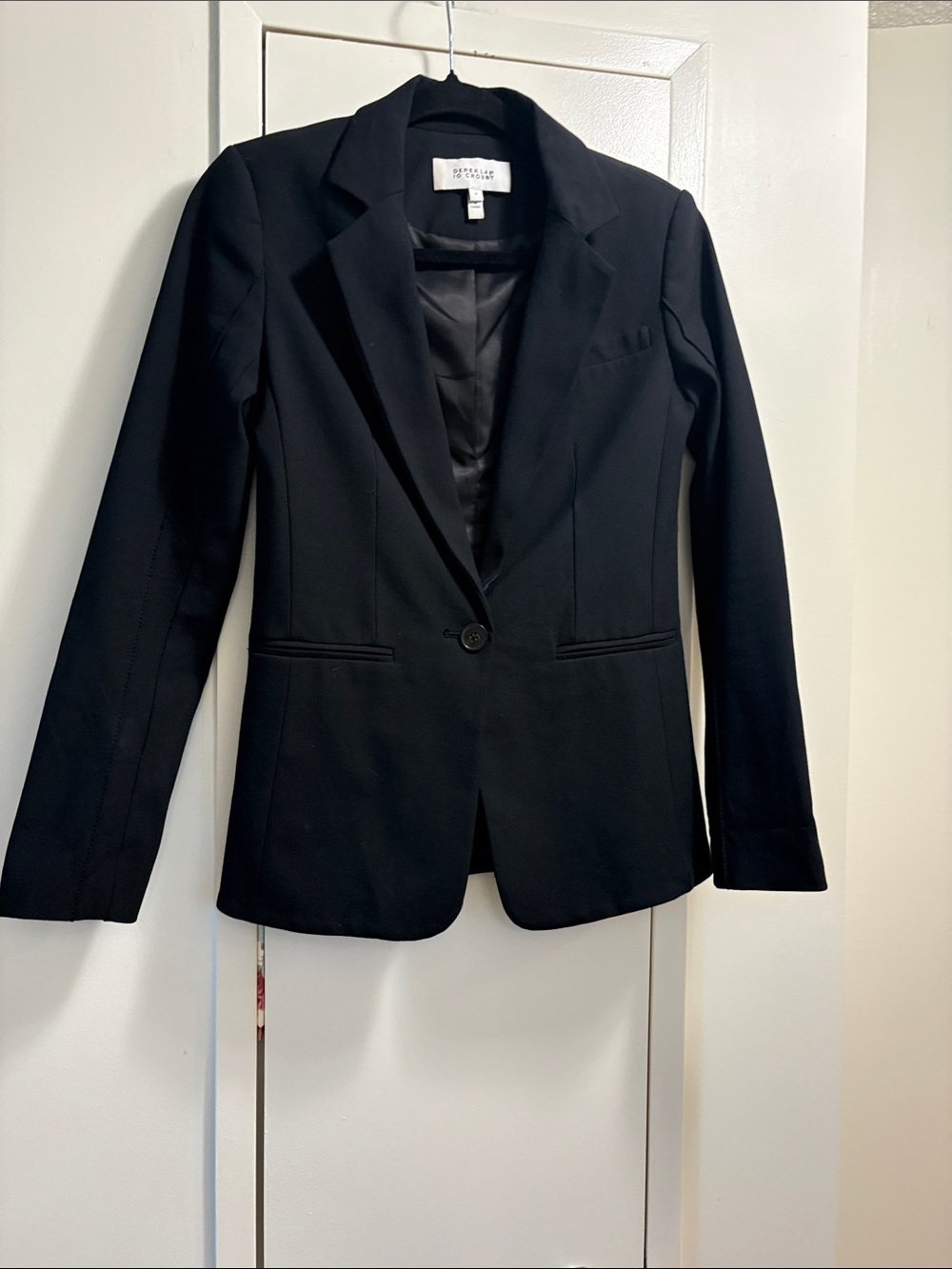 Derek Lam 10 Crosby Black Single-Button Women's Blazer